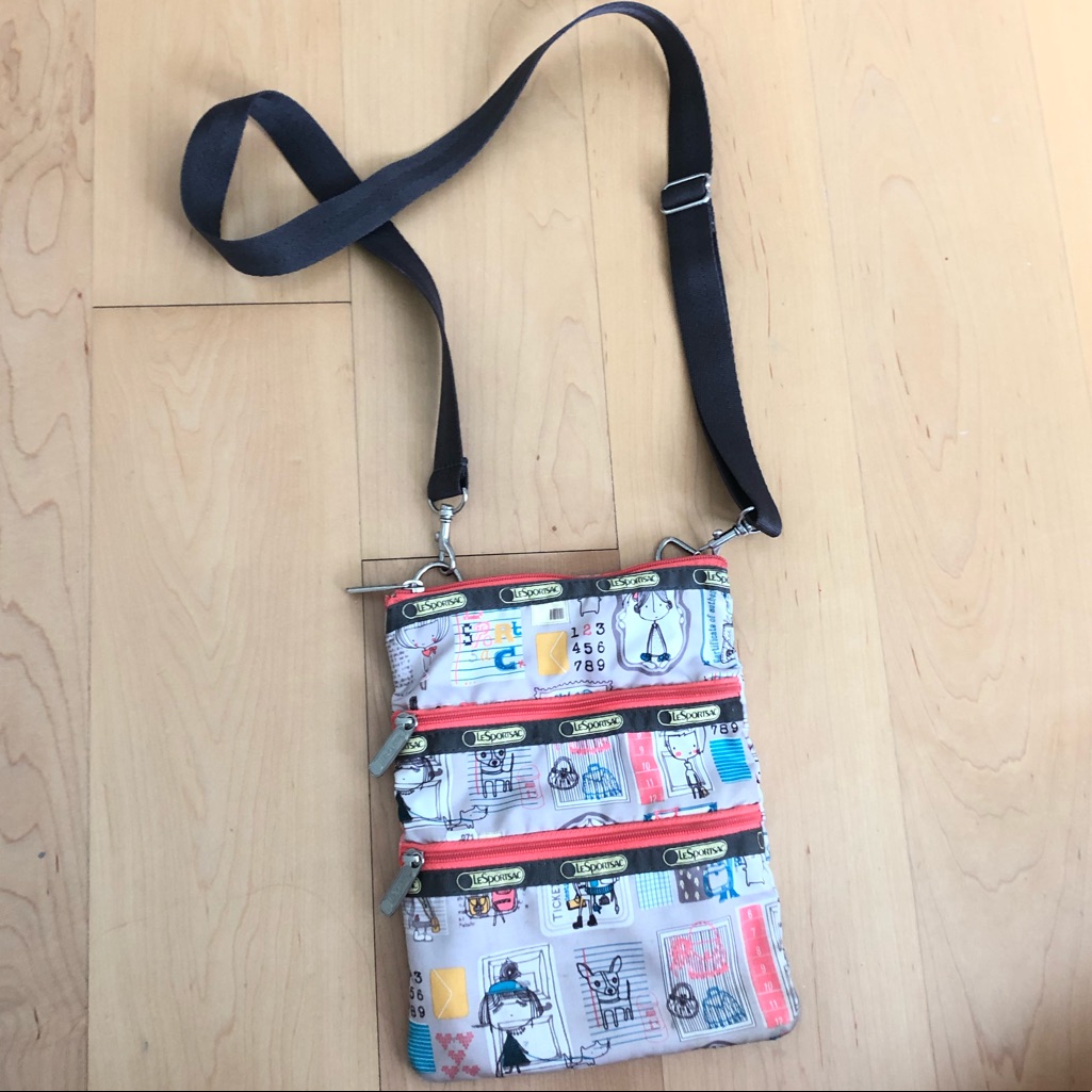 Lesportsac Three Pocket Crossbody Bag
